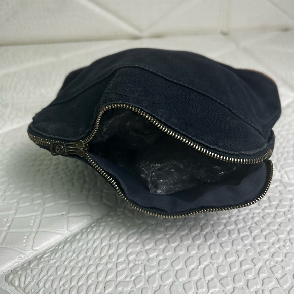 Hermes Navy Small Fabric Cosmetic Pouch Bag - Picture 9 of 12